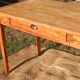 Table bureau bois brut