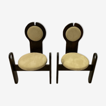 Paire de fauteuils lounge vintage par Szedleczky Design