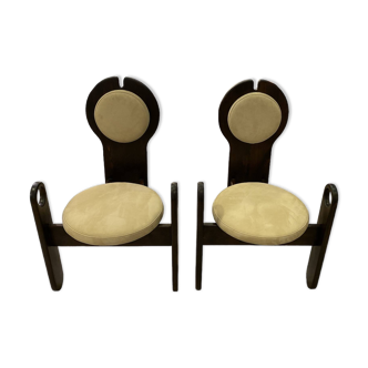 Paire de fauteuils lounge vintage par Szedleczky Design