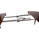 Dining table in rosewood designed by Omann Junior from the 1960s.