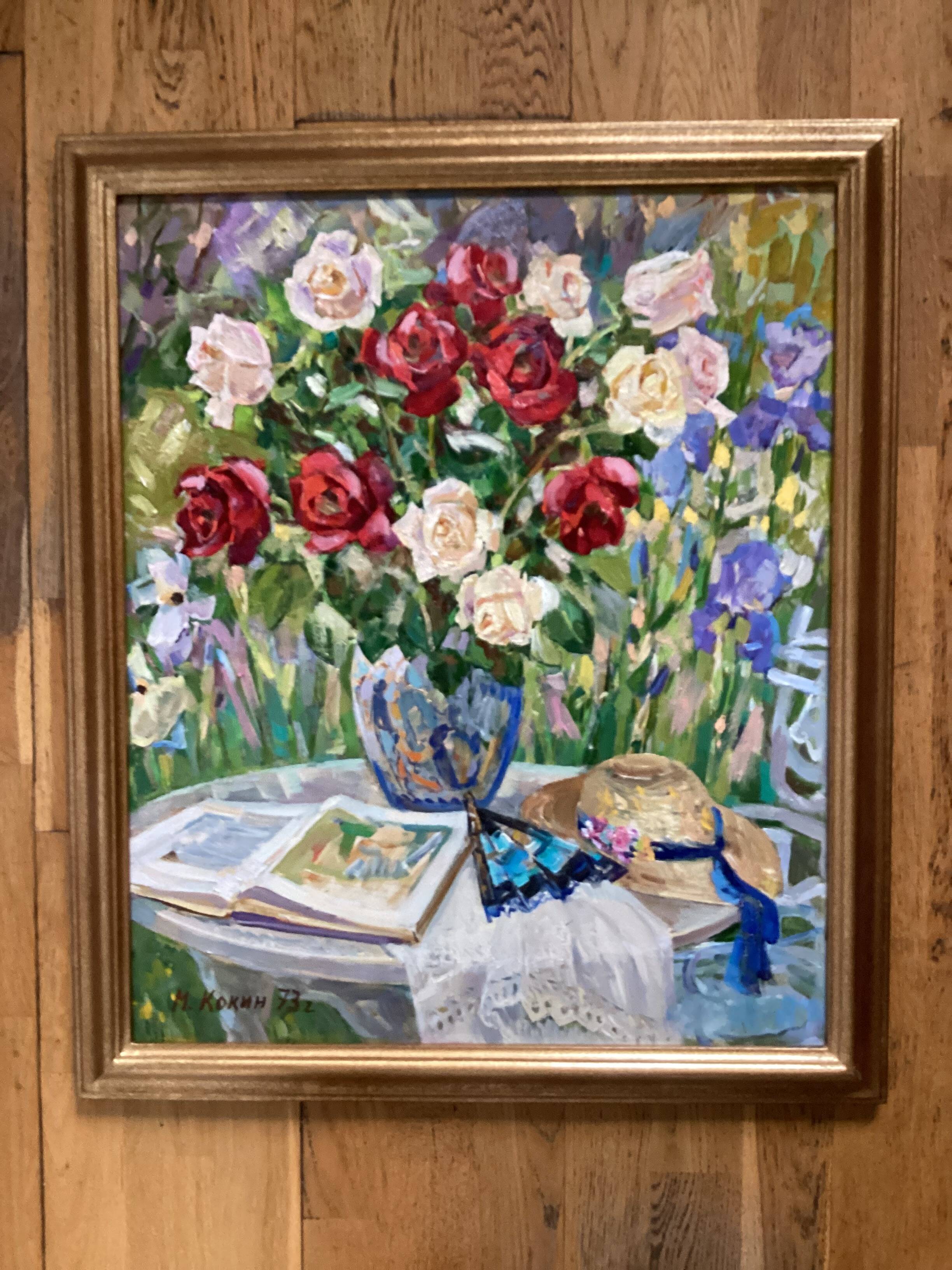 Oil painting on canvas signed, dimensions: height - 73 cm - width - 62.5 cm.