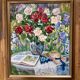 Oil painting on canvas signed, dimensions: height - 73 cm - width - 62.5 cm.
