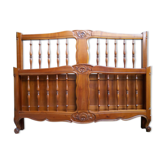 Cadre de lit en merisier 140x190