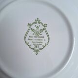 Vintage blue soup plates
