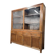 XL vintage wooden display cabinet / sideboard / wall cupboard