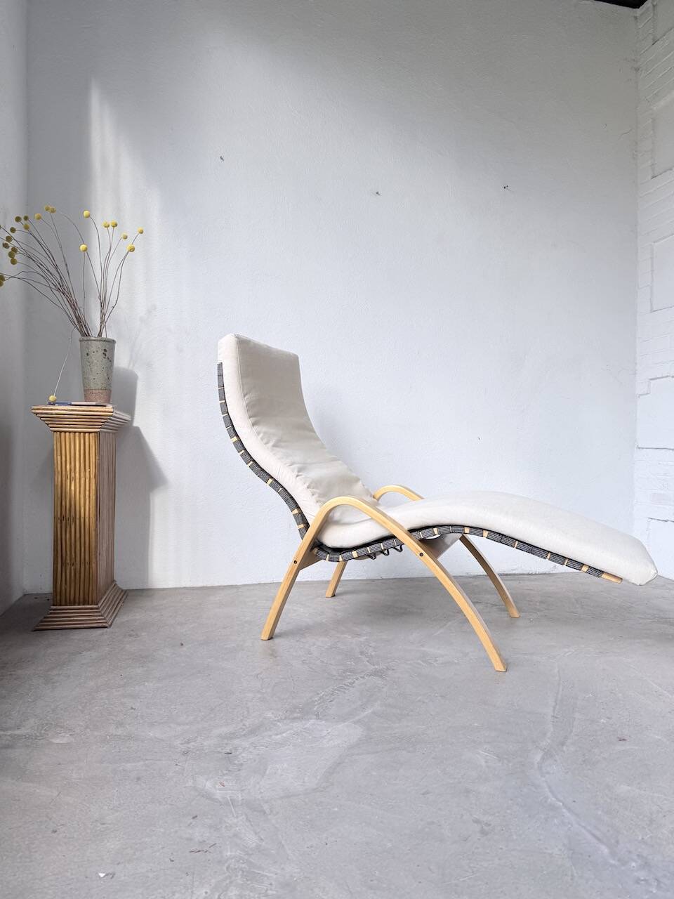 Transat hêtre bois courbé Ikea vintage Kim Samson
