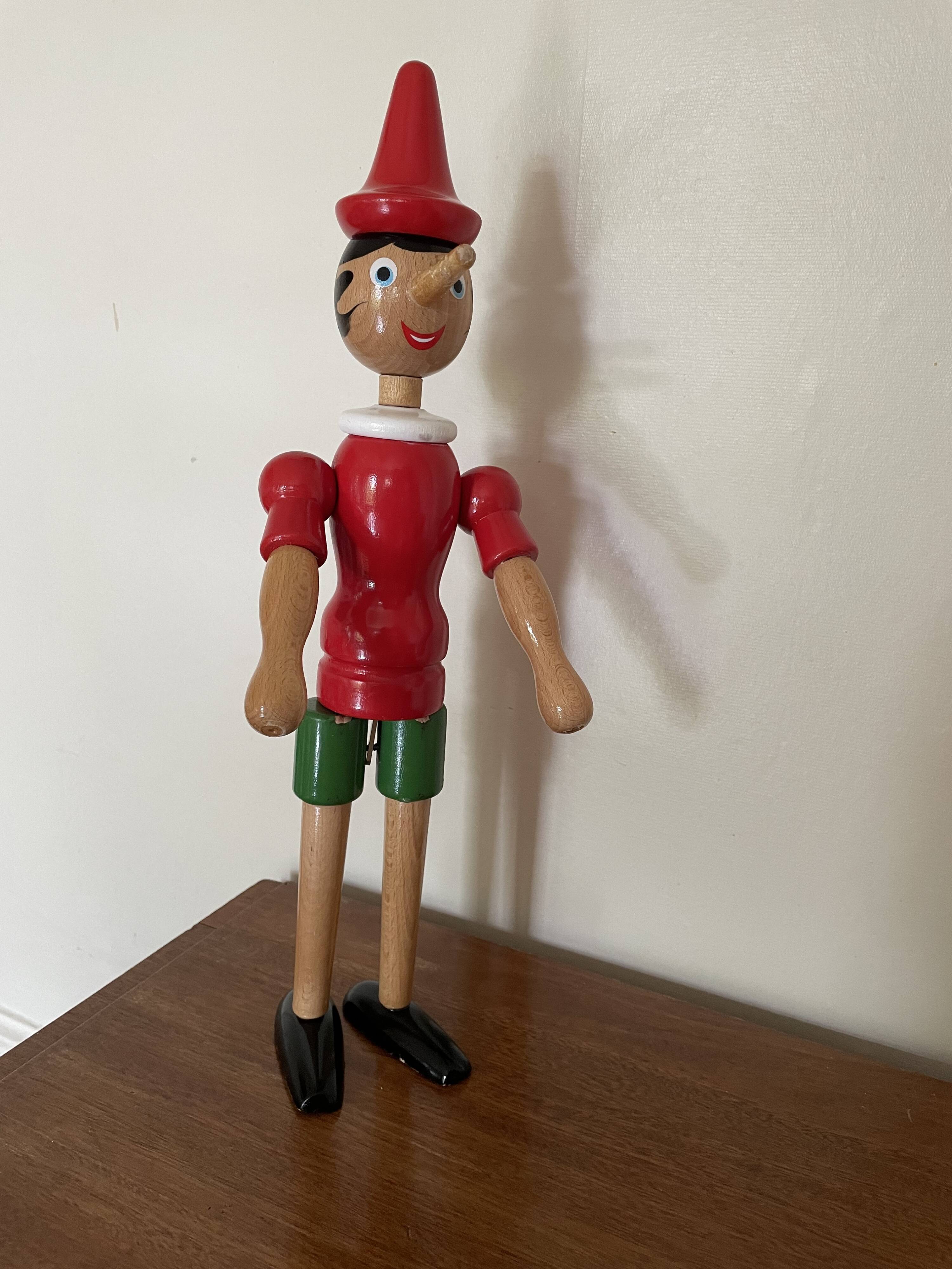 Articulated wooden Pinocchio H40