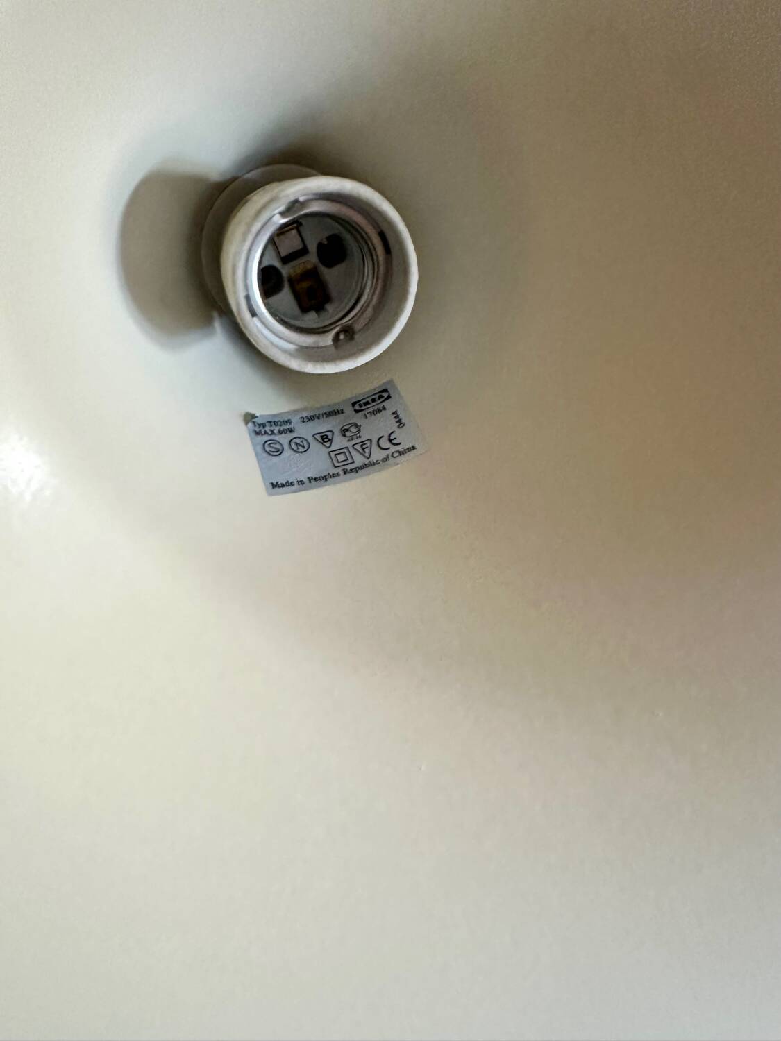 Pair of vintage mushroom pendant lights