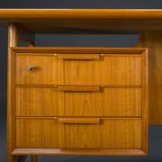 Model 75 Teak Desk by Gunni Omann for Omann Jun Furniture Factory, 1960s