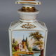 Porcelain bottle old Paris marine & bucolic decoration nineteenth century SB