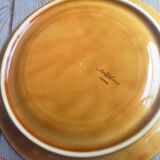 8 old ceramic fondue plates coloured Sarreguemines