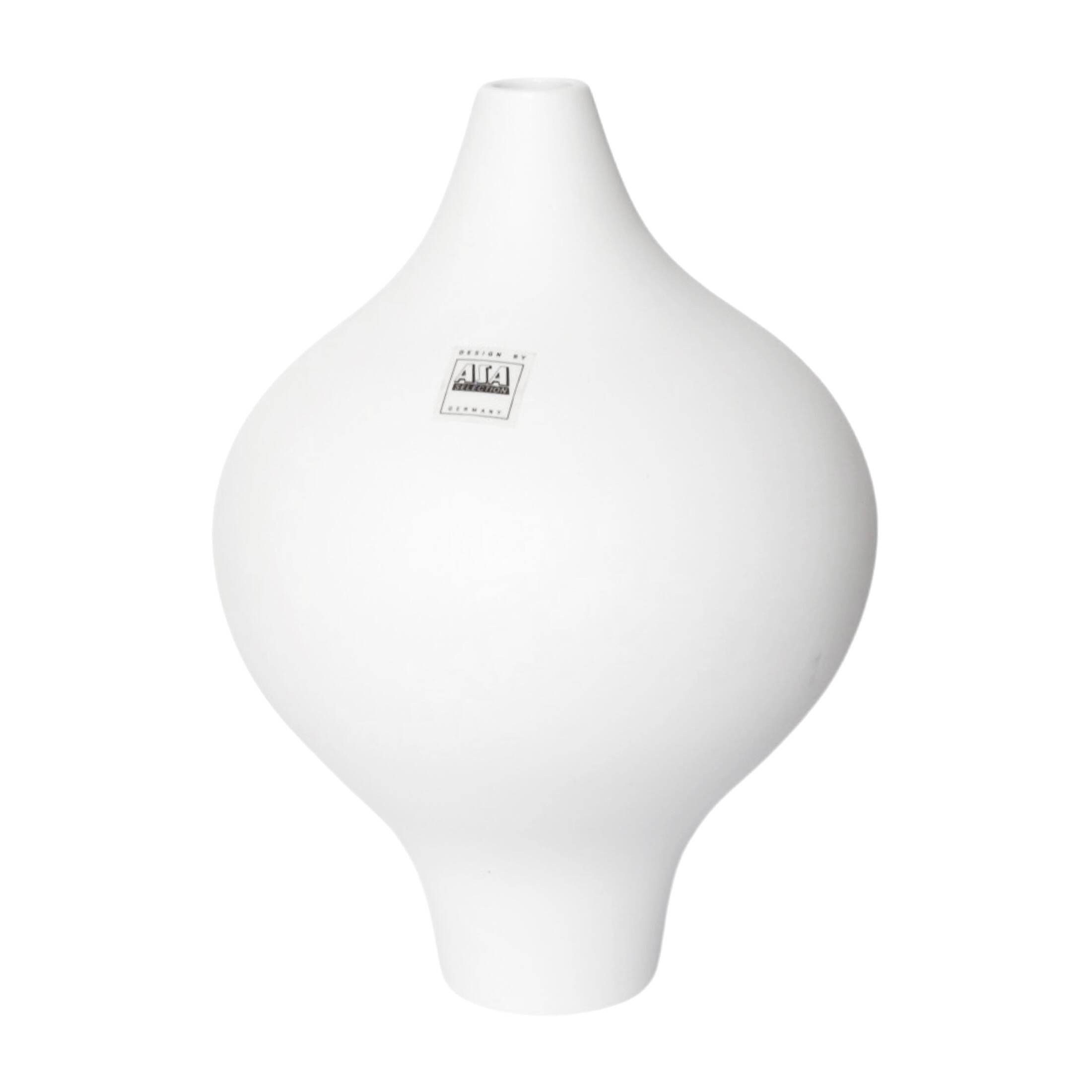 White, minimalist Asa vase, Germany, 1980s.
