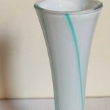 Duo of makora blown glass soliflores (krosno, poland) 1970s