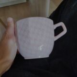 Set of 2 cups and saucers hen's feet and tiles