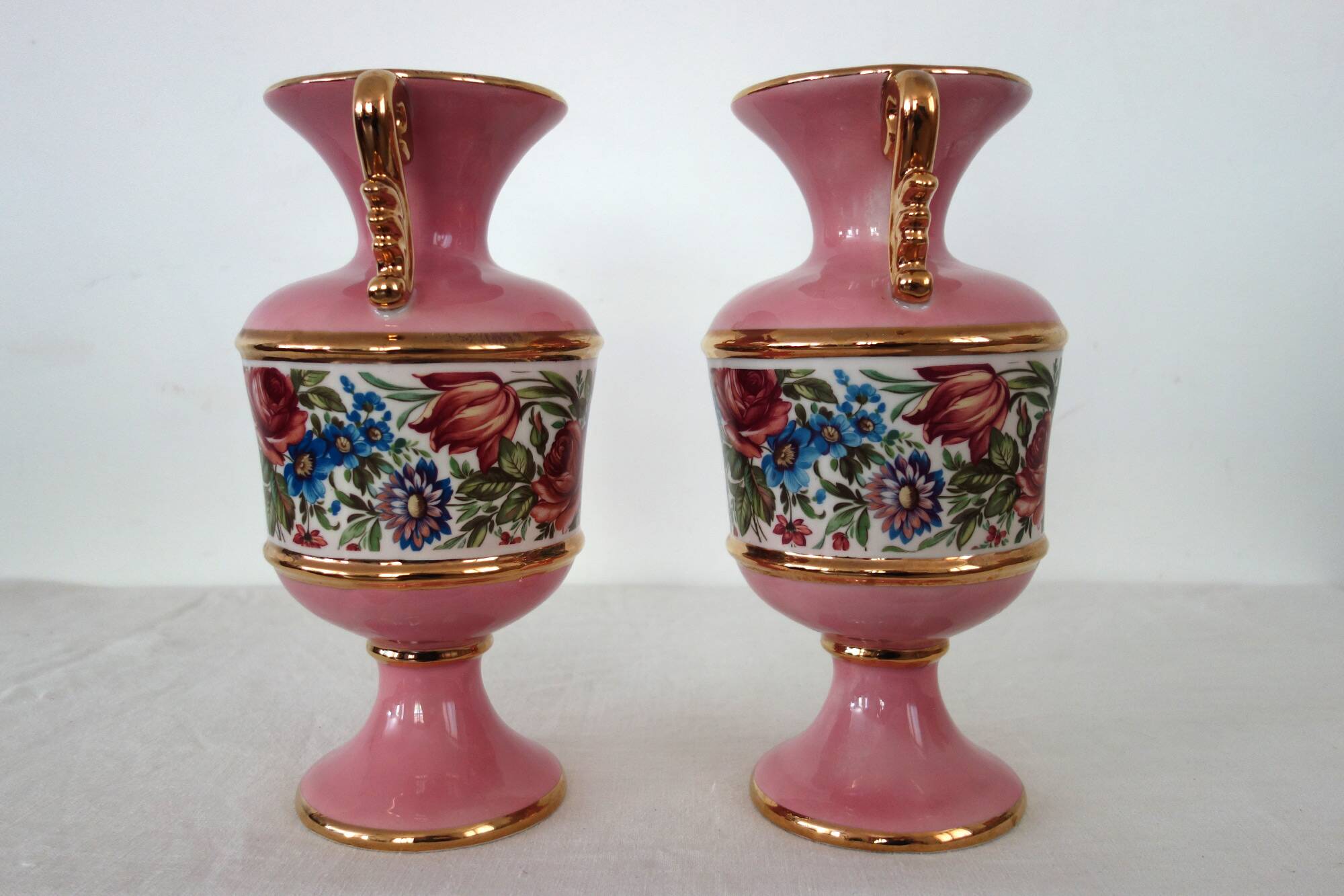 Pair of Italian ceramic vases from the 1950s.