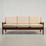 Dyrlund Three-Seater Sofa in Solid Teak