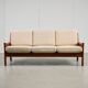 Dyrlund Three-Seater Sofa in Solid Teak