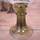 4 Roemer style wine glasses with large olive green stems