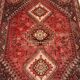 Handmade Persian Shiraz rug 292x220cm