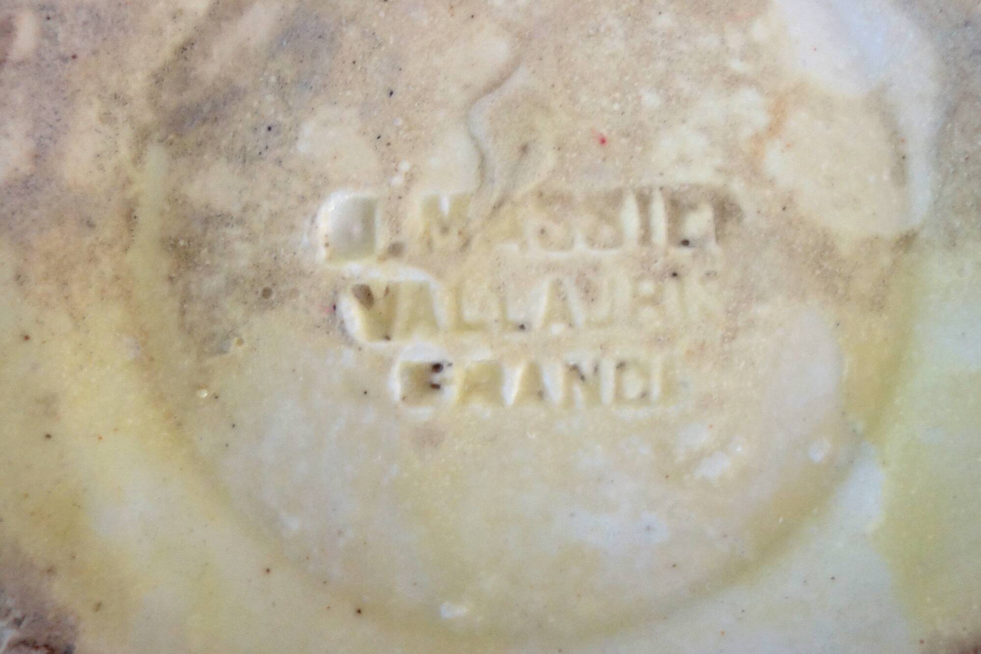 Antique flowerpot Massier, Vallauris, early 20th century