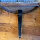 Half-moon console side table faux marble