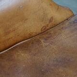Vintage Armchair Made of Sheepskin Leather