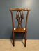 Chippendale style solid mahogany chair