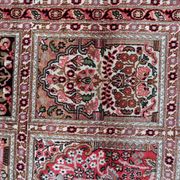 Vintage 1950s Persian Qum silk rug 72cm x 140cm