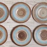 6 ceramic saucers from Longchamp