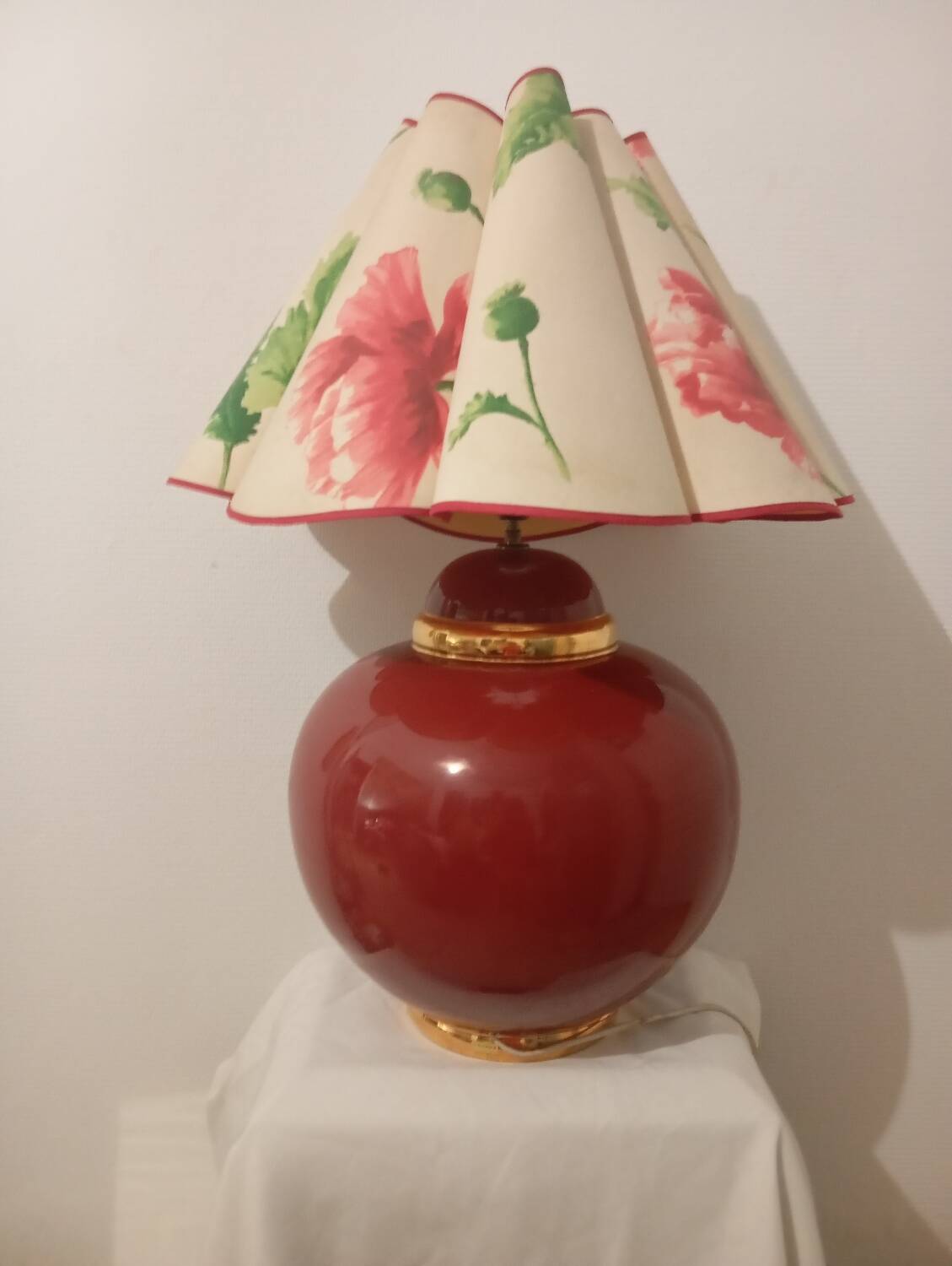 Lampe vintage avec pied rond