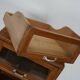 Vintage German Beech / Oak Haberdashery Shop Cabinet / Vitrine, 1950s