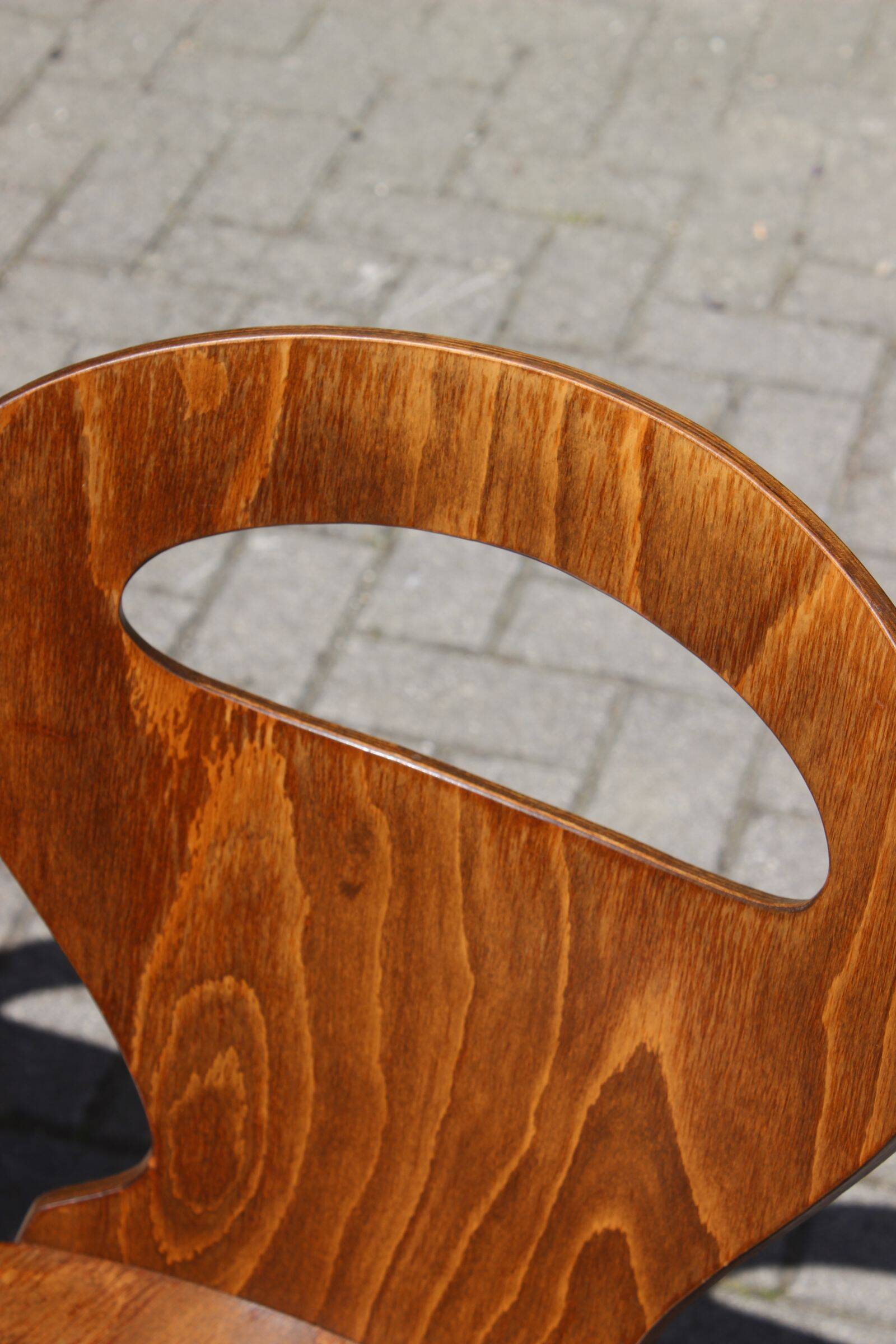 Pair of "Fourmi" bistro chairs Baumann France 1960s