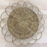 Mirror sun rattan 39 cm