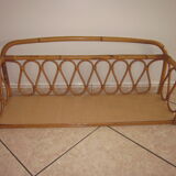 Shelf in rattan of the years 60