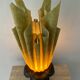 Georgia Jacob gold leaf lamp from the 70s and 80s signed