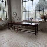 XXL table in solid dark walnut 3m