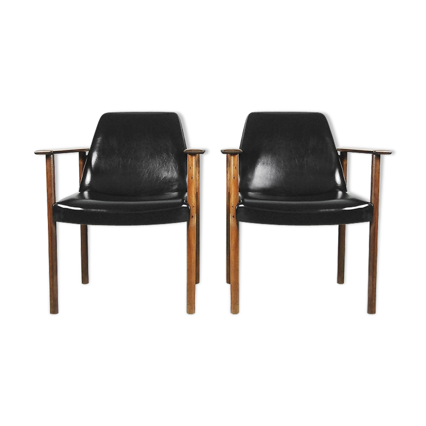 Pair of armhairs by Sven Ivar Dysthe for Dokka Møbler, 1960
