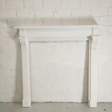 White fireplace mantle