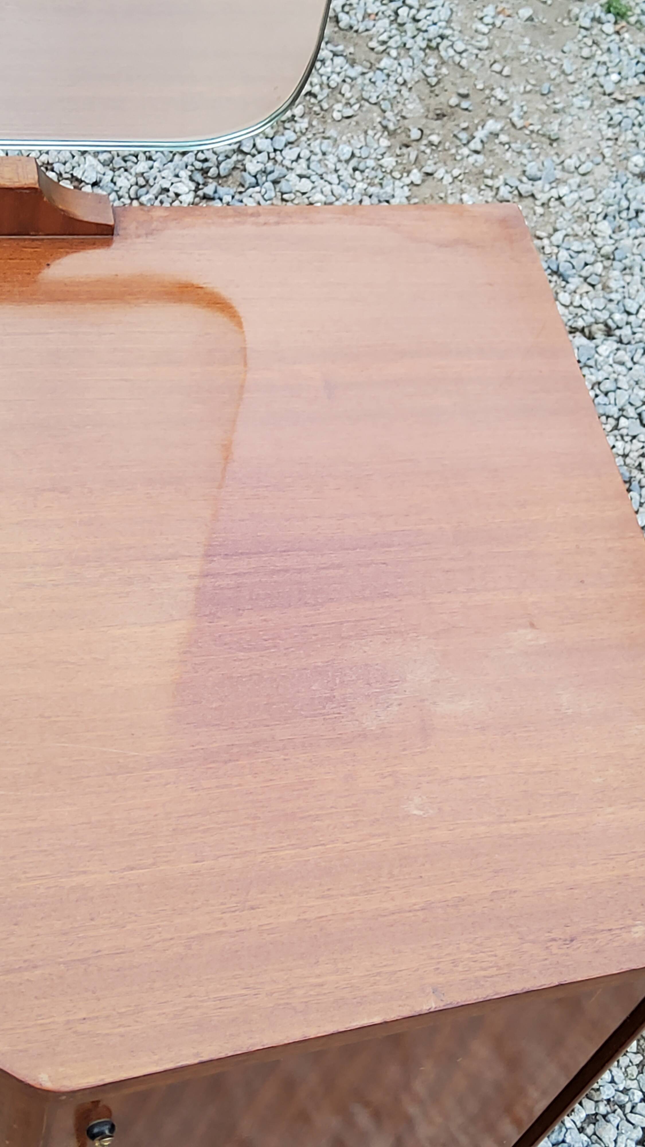 Vintage 1960s mahogany dressing table chest of drawers