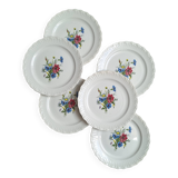 Vintage floral dessert plates