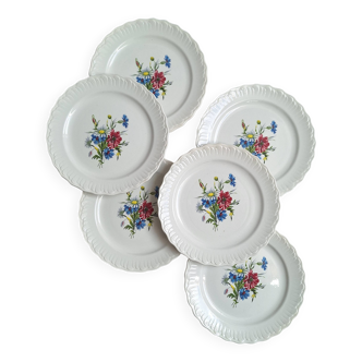 Vintage floral dessert plates