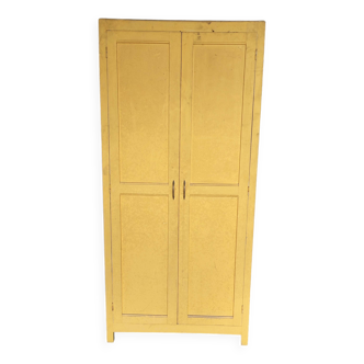 Painted two-door workshop cabinet