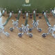 12 christofle silver metal knife holder