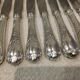 12 silver-plated table knives by Christofle Marly, 24.6cm
