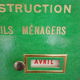 Advertising poster "the reunis chantiers" by the designer ets Bouche & Valletton 1958