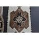 1970s Vintage Turkish Oushak Diamond Wool Runner 91x313