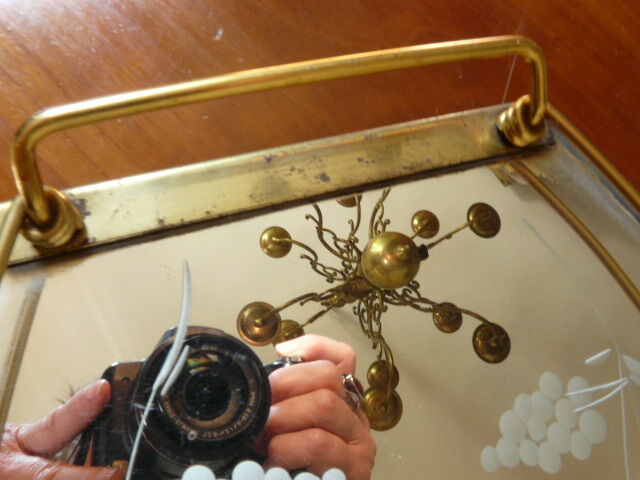 Vintage mirror tray