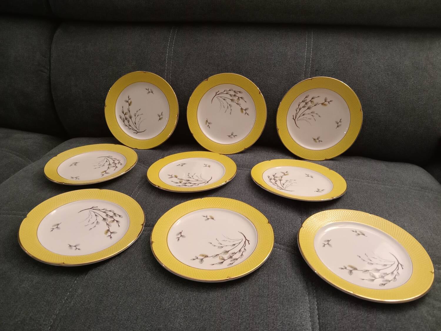 Lot d'assiettes à desserts vintage