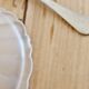 Vintage shell butter dish in silver-plated metal and glass with knife - Style
