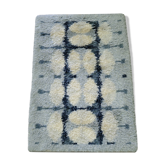 Scandinavian modern handmade Rya Rug, 1960s, 152x105 cm